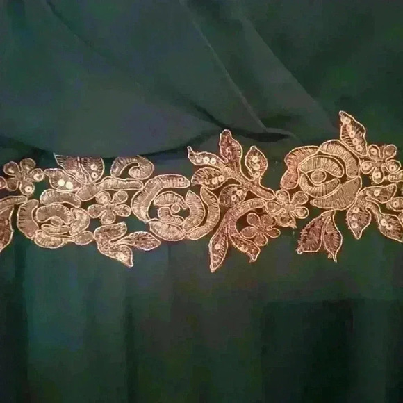 Shein Curve Dress Green Gold sequined Size 2XL - Picture 8 of 16